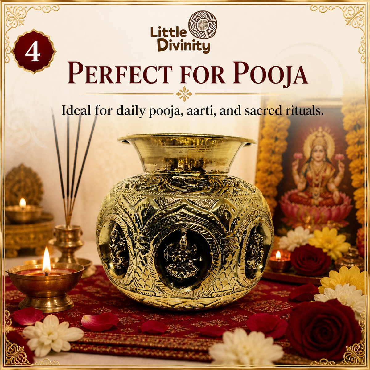 Little Divinity Brass Idol Set
