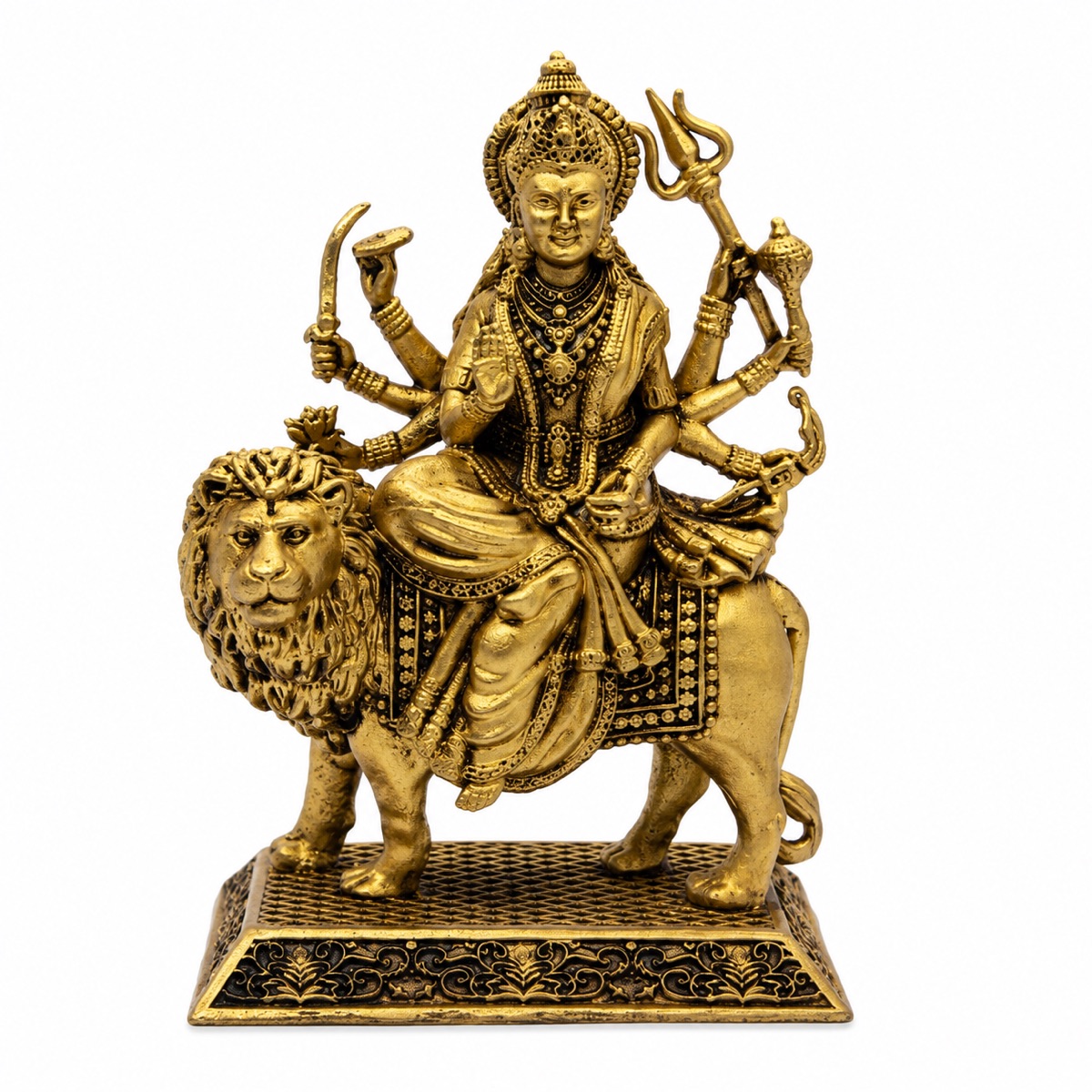 Brass Mandir Decor Accent